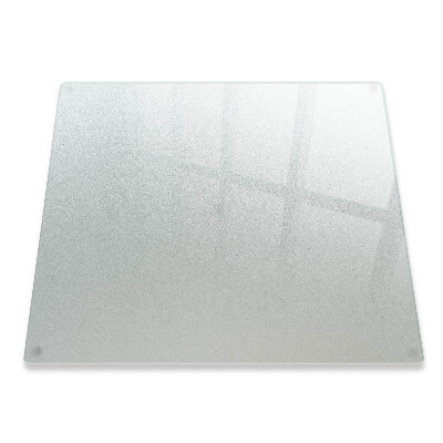 Worktop saver with a square frosted glass design