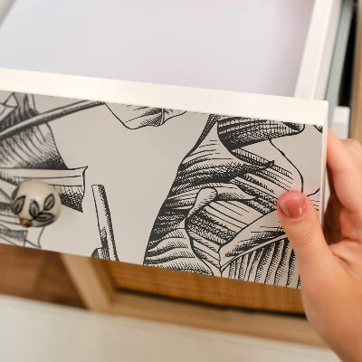 Furniture vinyl wrap Banana leaves