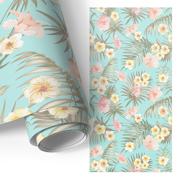 Self-adhesive furniture wrap Exotic flora