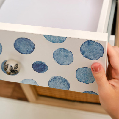 Furniture sticker Blue dots