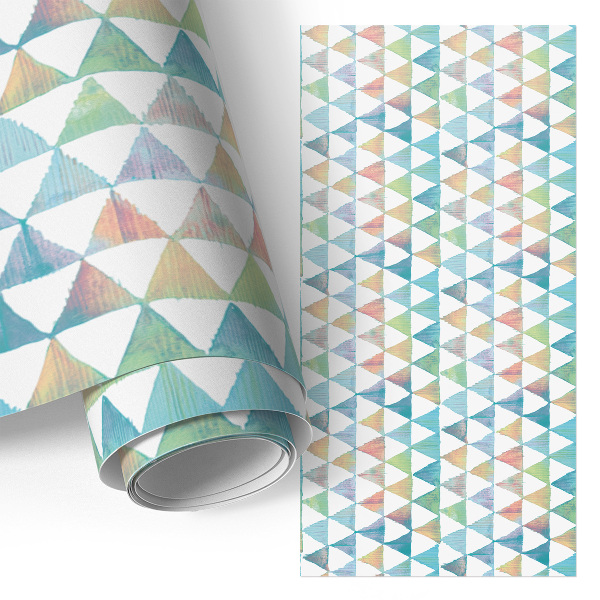Furniture vinyl wrap Colorful retro pattern