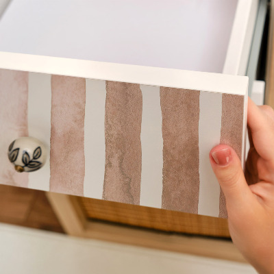 Furniture vinyl wrap Beige stripes
