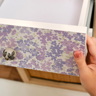 Furniture vinyl wrap Colorful flowers