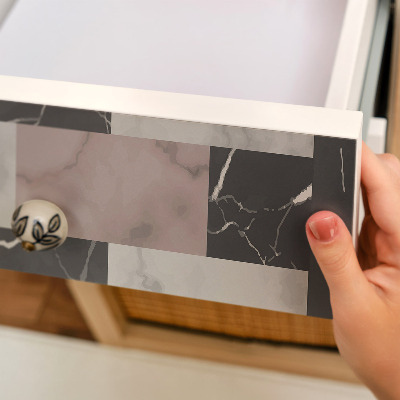 Furniture vinyl wrap Marble style