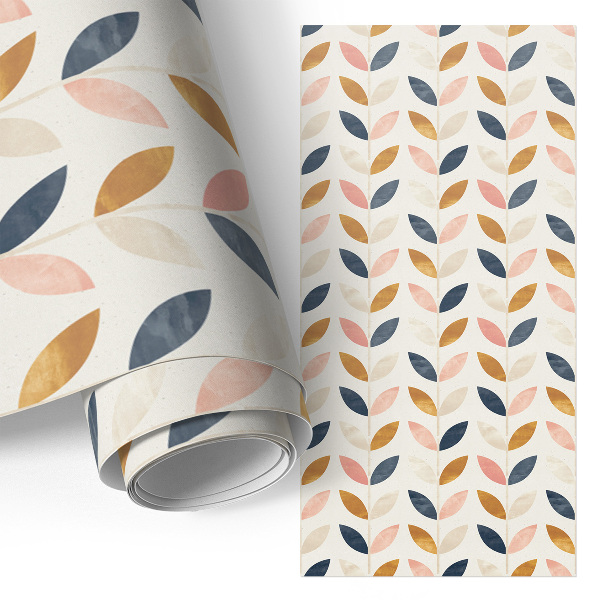 Self-adhesive furniture wrap Leafy pattern