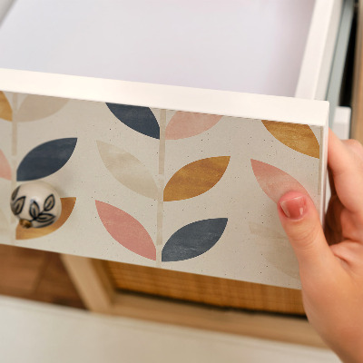 Self-adhesive furniture wrap Leafy pattern