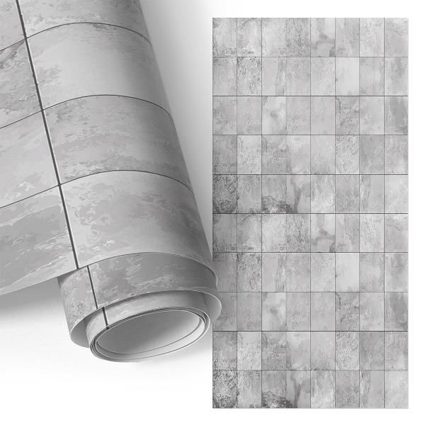 Furniture wrap Gray tiles