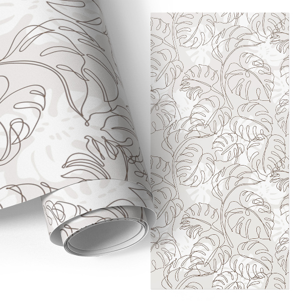 Furniture vinyl wrap Monstera leaves