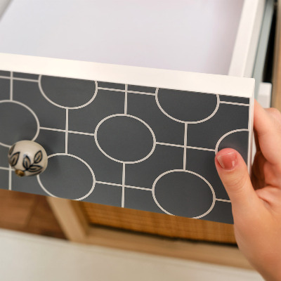 Self-adhesive furniture wrap Geometric circles