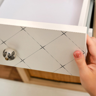 Self-adhesive furniture wrap Geometric rhombuses