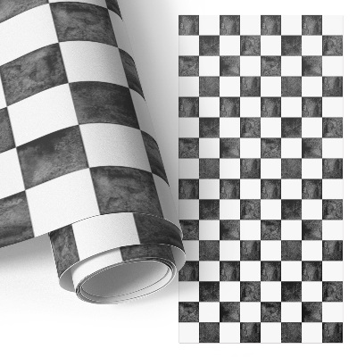 Furniture vinyl wrap Chessboard art