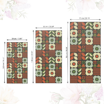 Self-adhesive furniture wrap Flowers folklore