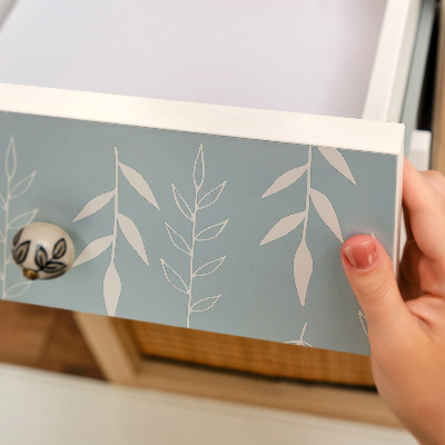 Furniture vinyl wrap Leafy motif