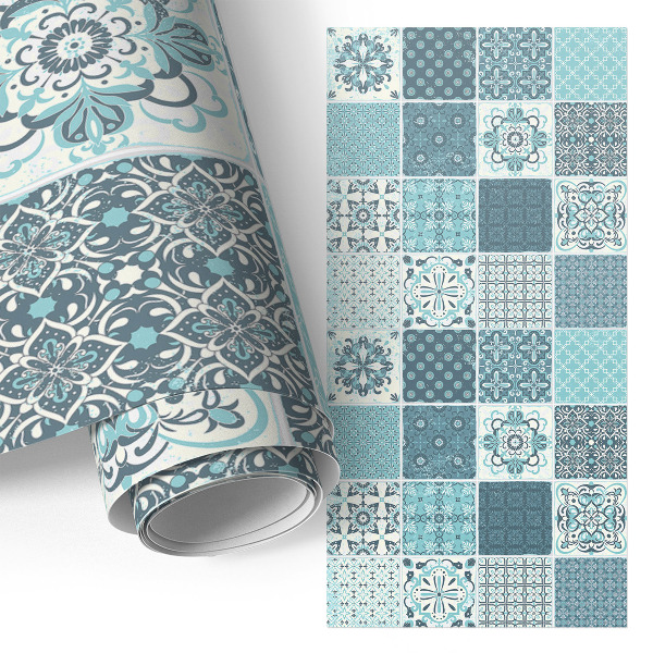 Furniture sticker Turquoise tiles