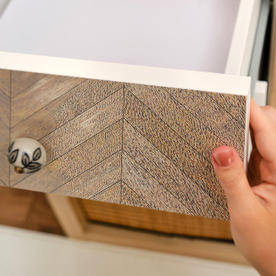 Furniture vinyl wrap Herringbone wood