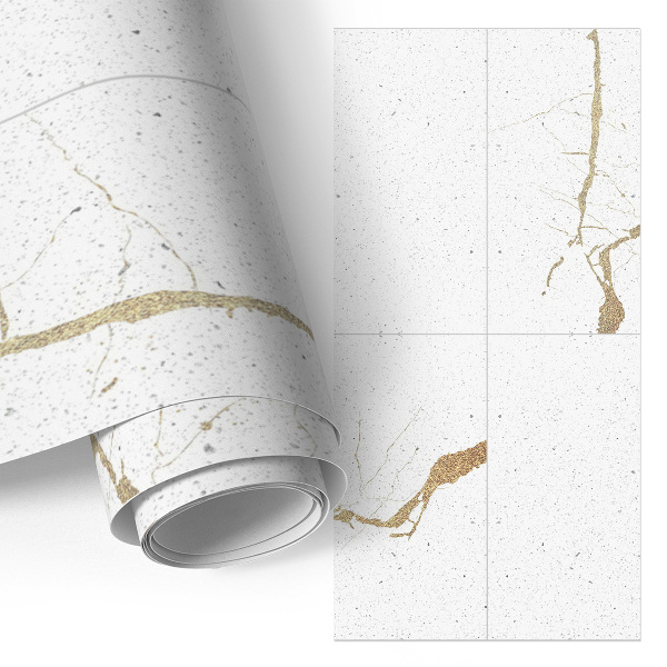 Furniture vinyl wrap White plates