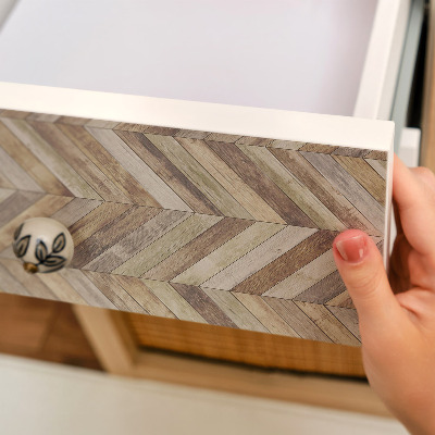 Self-adhesive furniture wrap Timeless herringbone