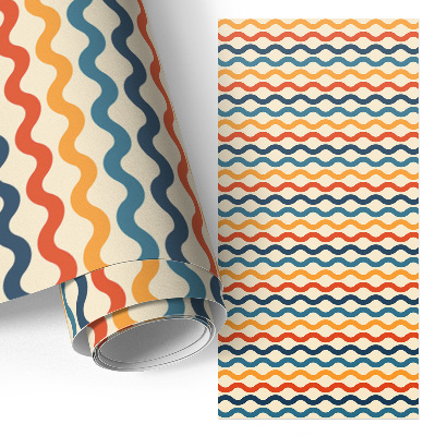 Furniture wrap Colorful waves