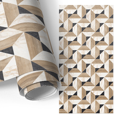 Furniture sticker Wood with marble