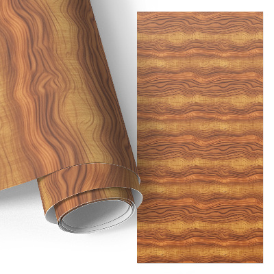 Self-adhesive furniture wrap Wooden waves