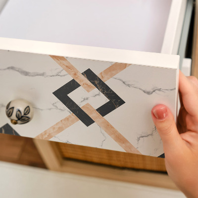 Furniture sticker Braid on marble