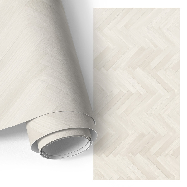 Self-adhesive furniture wrap Light herringbone
