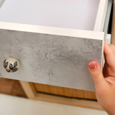 Furniture vinyl wrap Gray wall