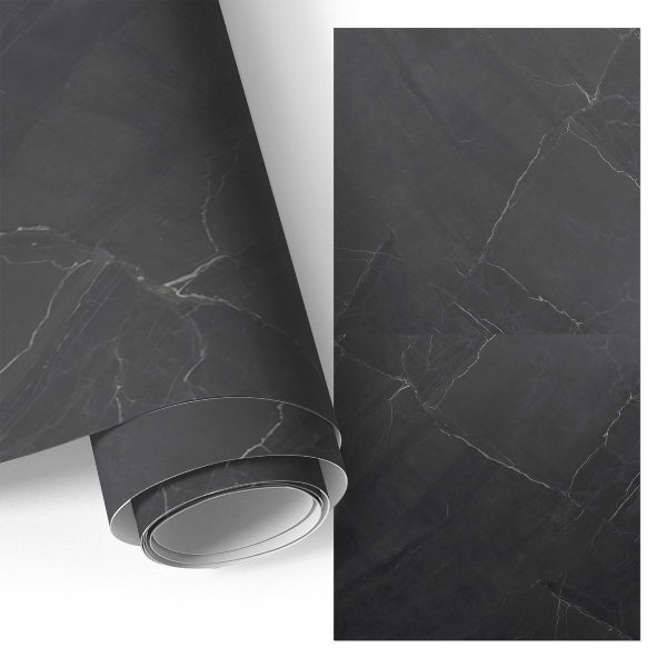 Furniture vinyl wrap Black marble