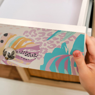 Furniture wrap Colorful exoticism