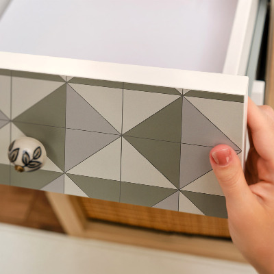 Furniture vinyl wrap Triangular mosaic