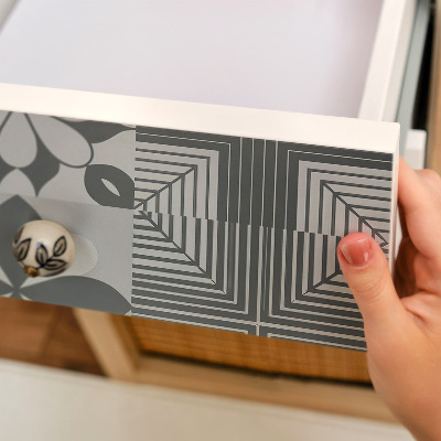 Self-adhesive furniture wrap Many tiles