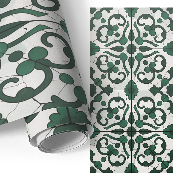 Furniture sticker Green ornaments