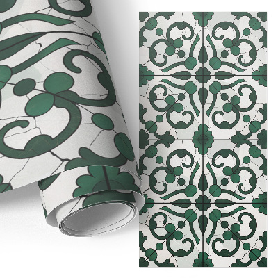 Furniture sticker Green ornaments