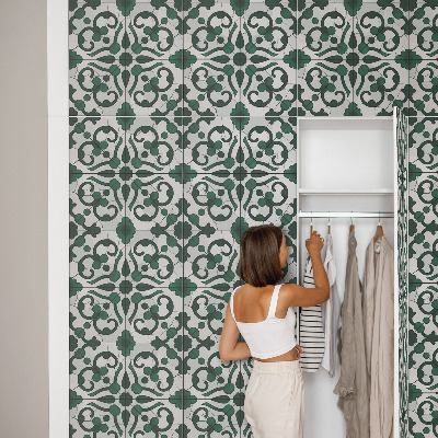 Furniture sticker Green ornaments