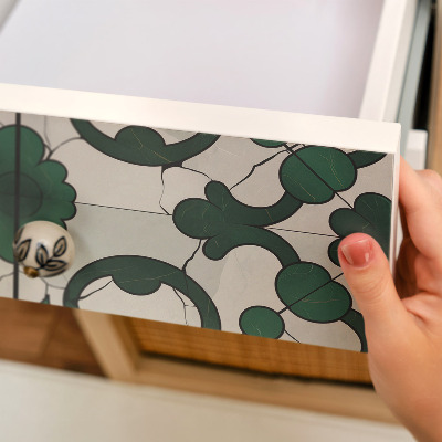 Furniture sticker Green ornaments