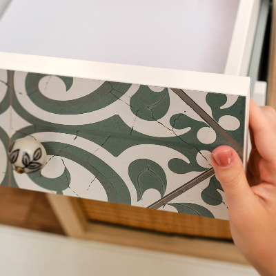 Furniture vinyl wrap Plant swirls