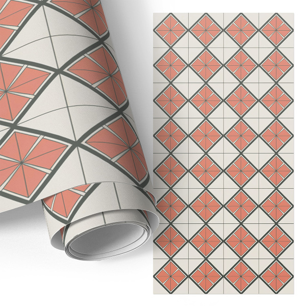 Furniture sticker Checkerboard of tiles