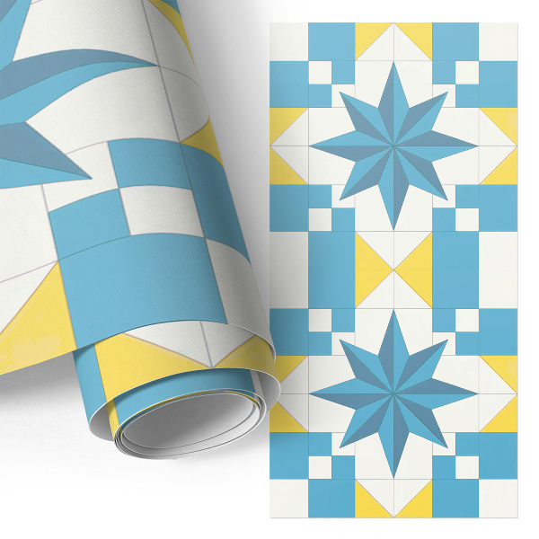 Furniture vinyl wrap Blue stars