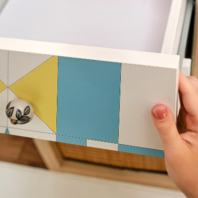 Furniture vinyl wrap Blue stars