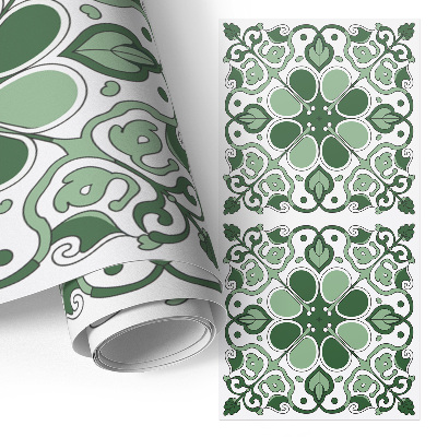 Furniture sticker Green tiles