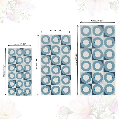 Furniture wrap Blue wheels