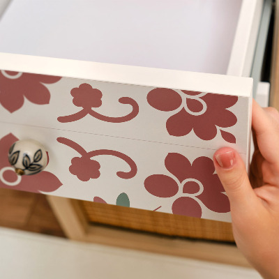 Furniture wrap Folk flowers