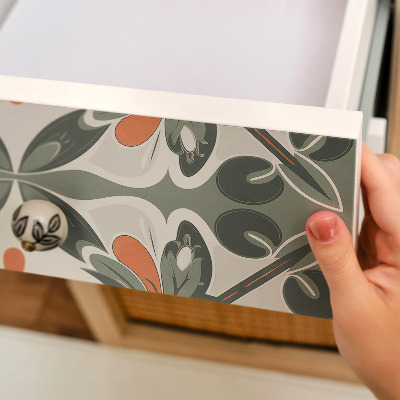 Furniture vinyl wrap Floral symmetry