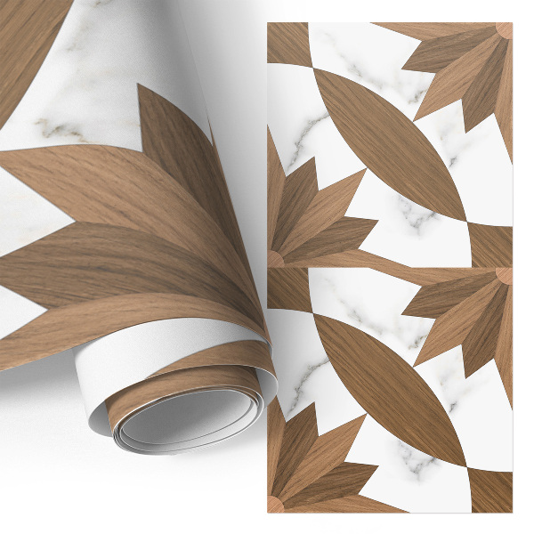 Furniture vinyl wrap Wood and marble