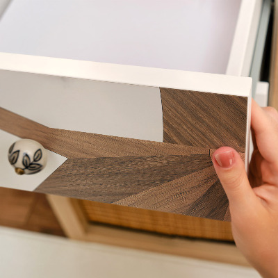 Furniture vinyl wrap Wood and marble