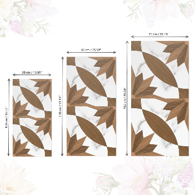 Furniture vinyl wrap Wood and marble