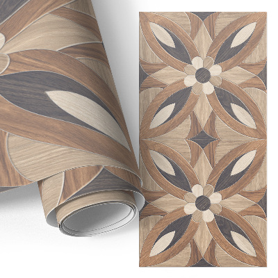 Furniture sticker Wooden flowers