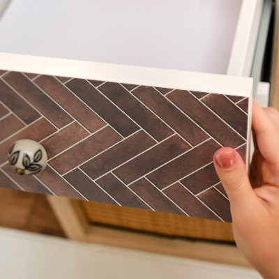 Furniture wrap Herringbone brick pattern