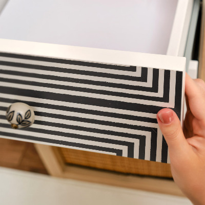 Furniture vinyl wrap Squares illusion