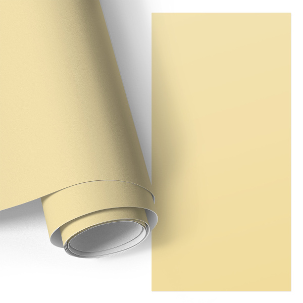 Furniture vinyl wrap Creamy yellow